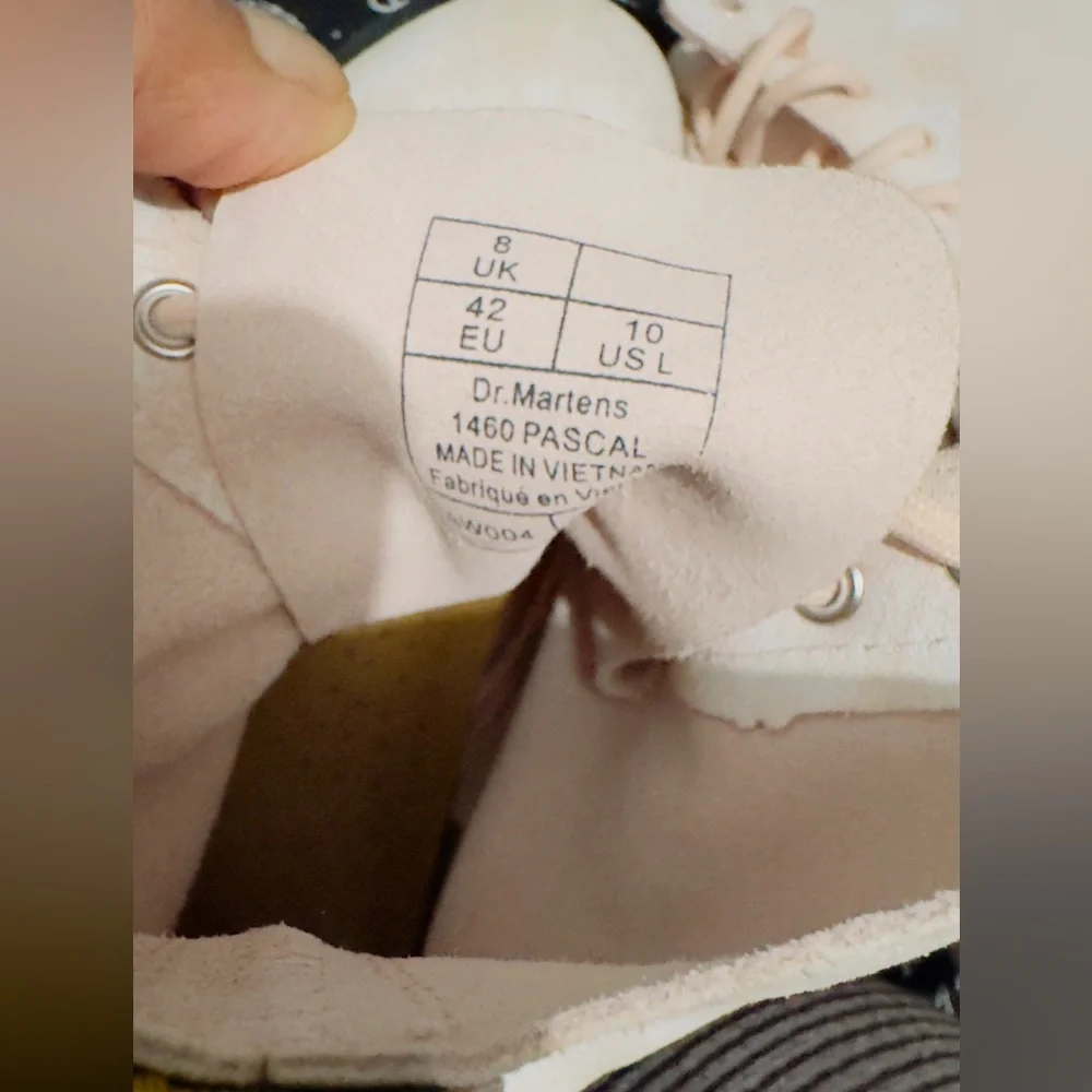 Dr. Martens Light Pink Combat Boots - Picture 4 of 4